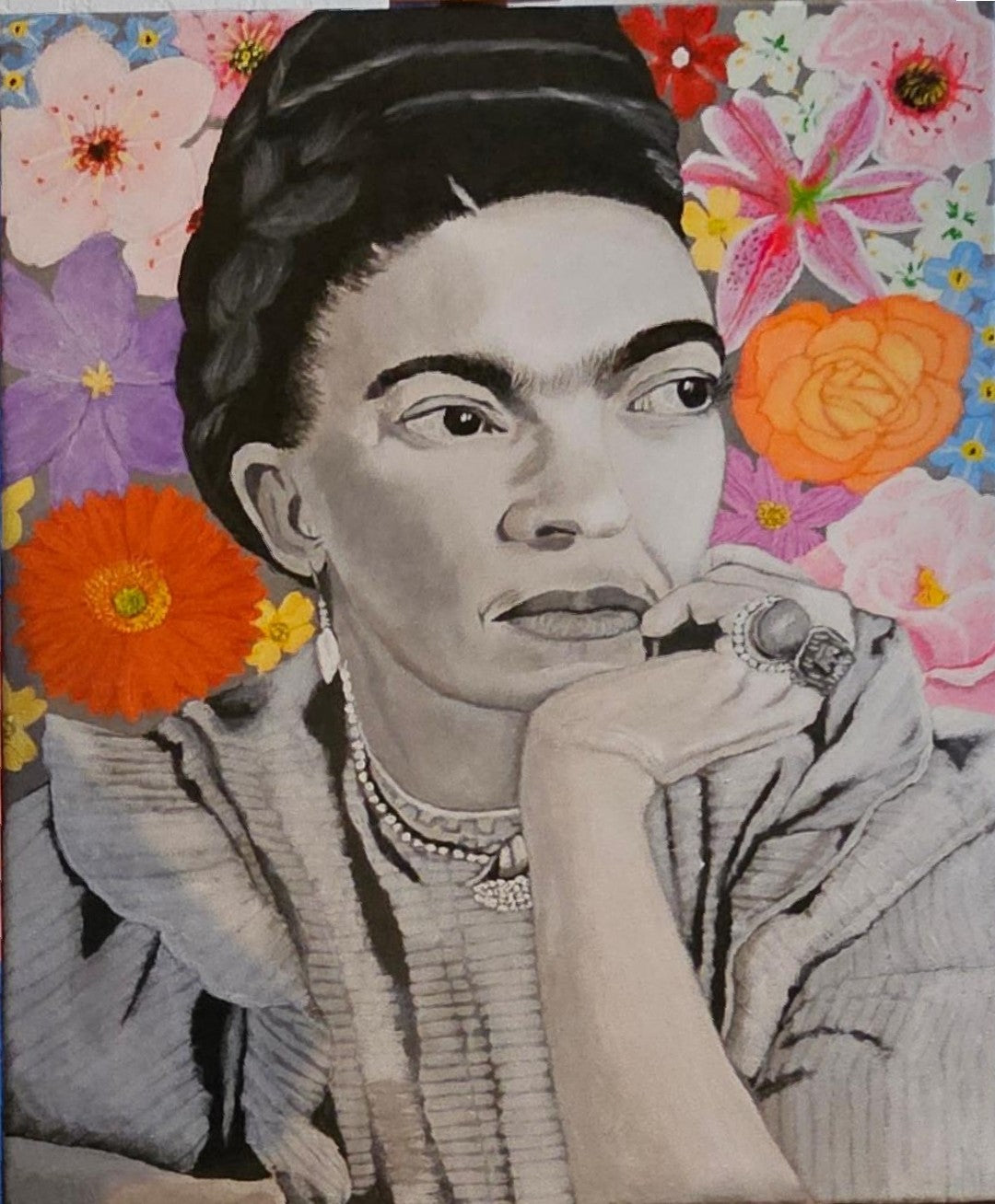 Frida and Flowers