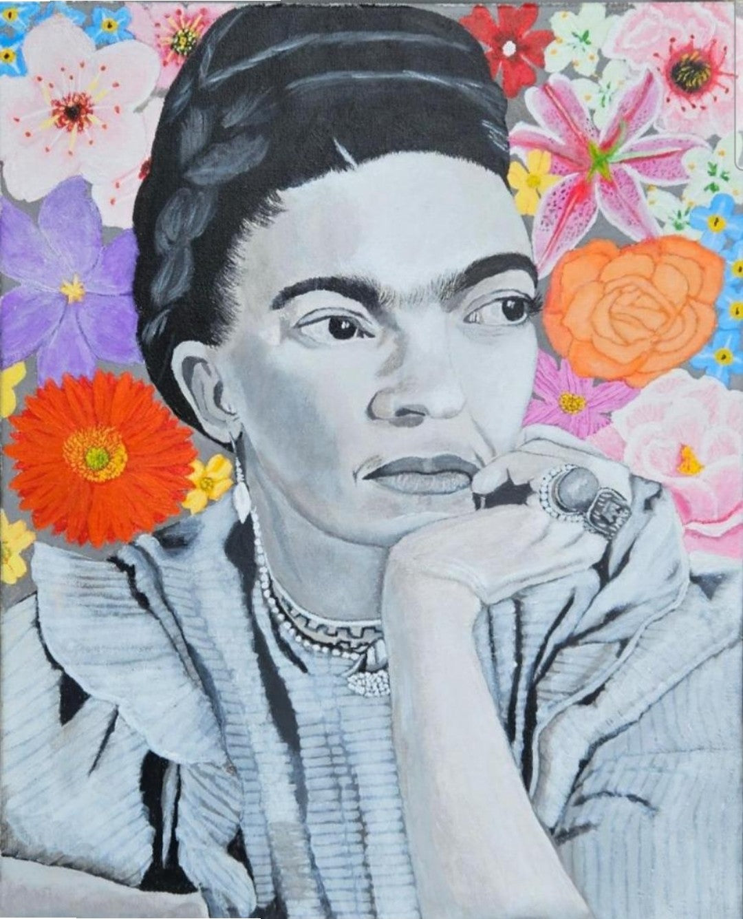 Frida and Flowers